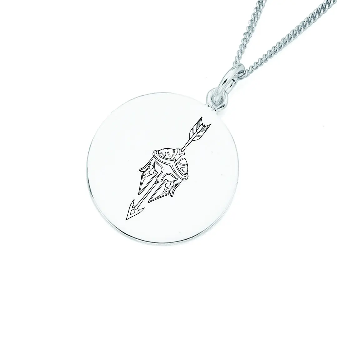 گردنبند کلاه خود و زنجیر استیل