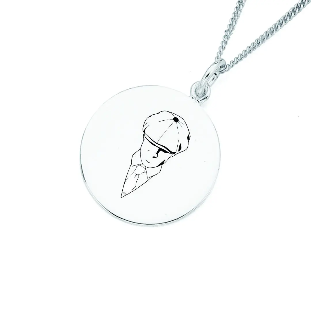 پلاک استیل Peaky Blinders به همراه زنجیر