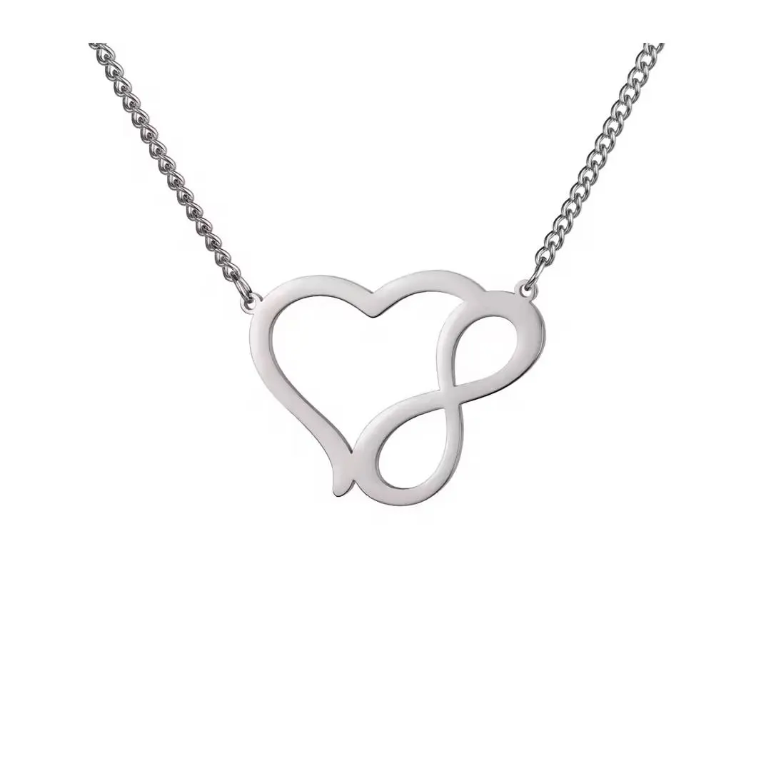 گردنبند عشق نامحدود نقره و زنجیر