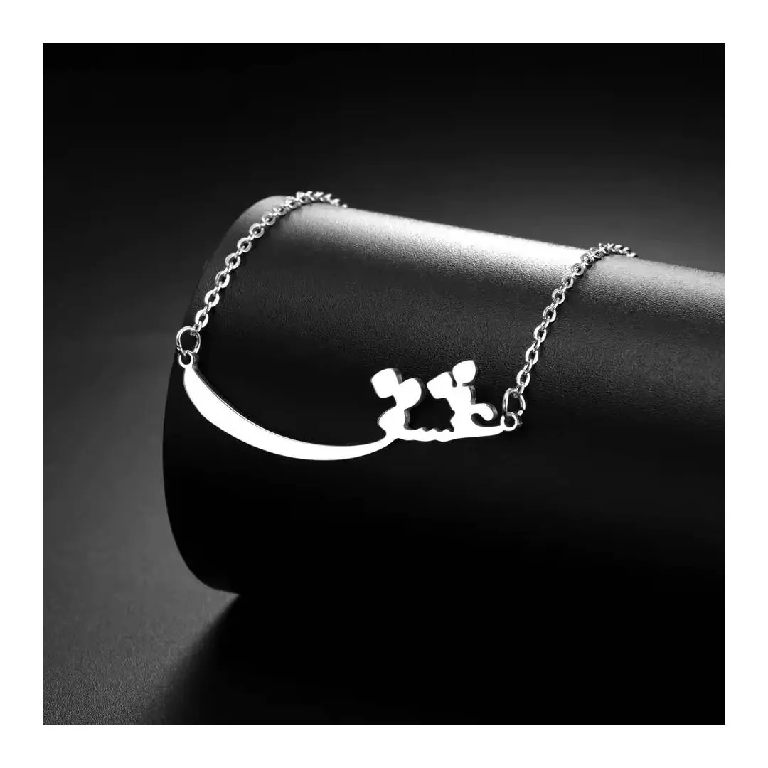 گردنبند عشق جاودانه نقره و زنجیر هدیه ولنتاین