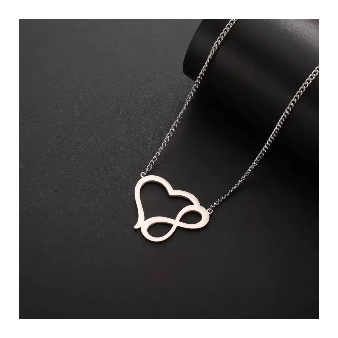 گردنبند عشق نامحدود نقره و زنجیر
