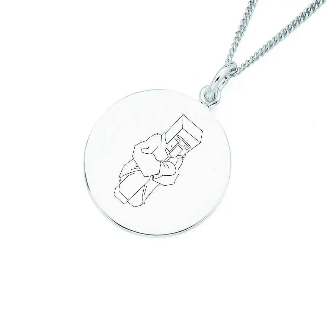 پلاک استیل Nitwit به همراه زنجیر