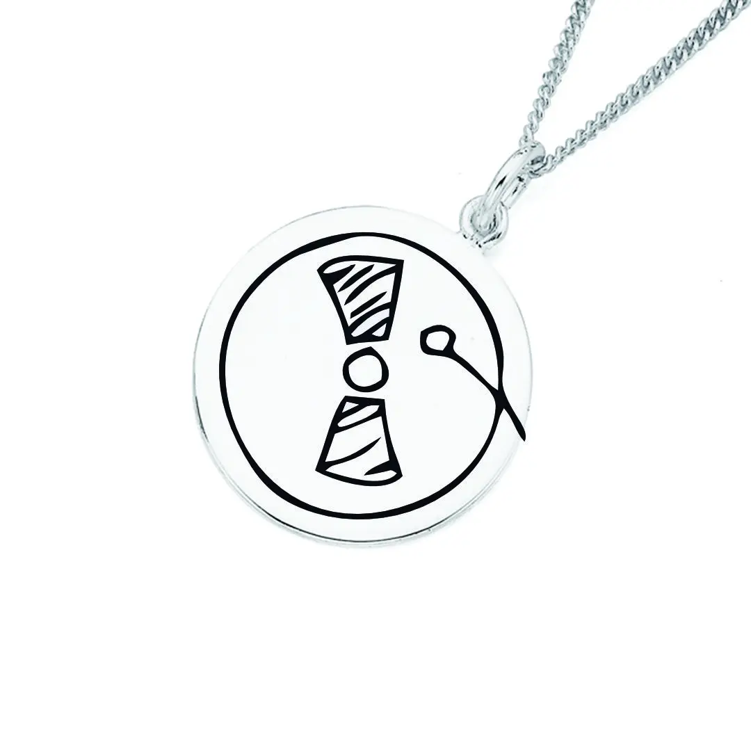 پلاک استیل دی جی به همراه زنجیر