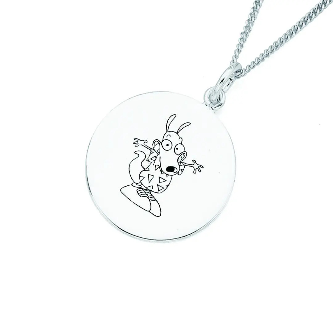 پلاک Rocko&#039;s و زنجیر استیل