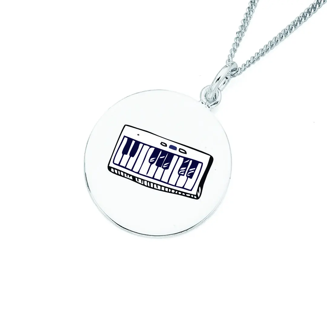 پلاک استیل کیبرد به همراه زنجیر