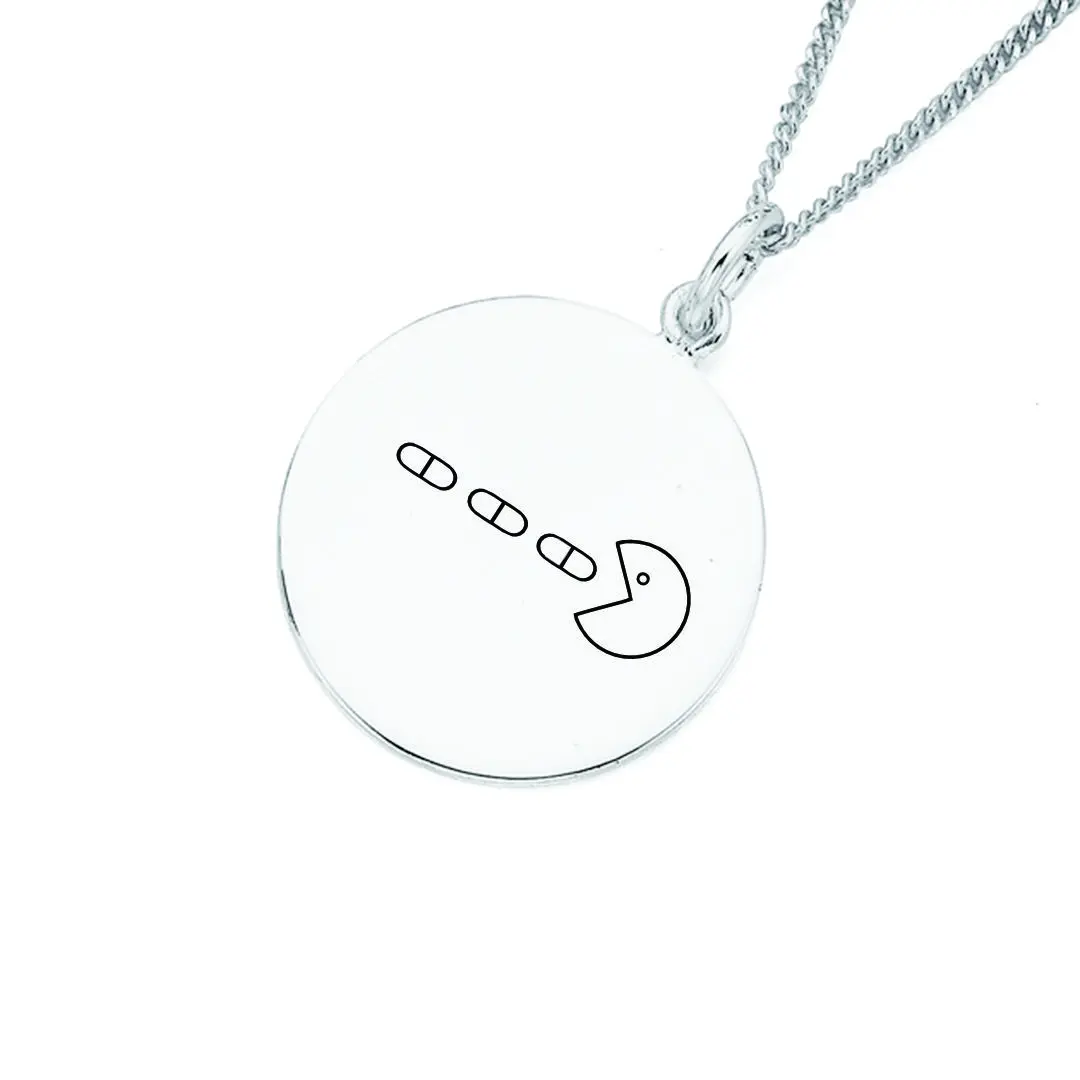 پلاک استیل پک من به همراه زنجیر استیل