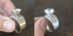 نقره کدر قبل از سفید شدن