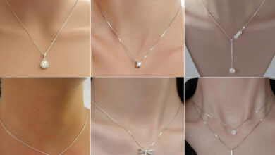 گردنبند نقره 925 با طراحی زیبا