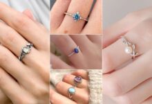 انگشتر نقره کلاسیک با طراحی ساده و زیبا