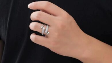 انگشتر نقره دست‌ساز