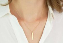 مدل پلاک نقره مناسب برای مادران شیک‌پوش-طرح هندسی