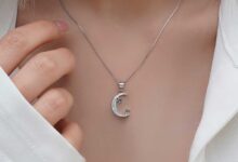 گردنبند نقره نماد ماه هدیه ای ماندگار