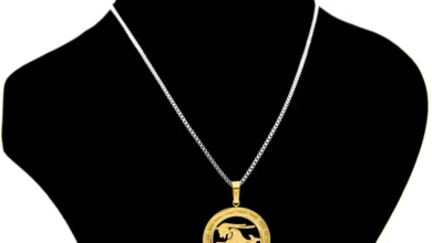 جدیدترین گردن آویز نقره نماد ماه دی برای هدیه دادن