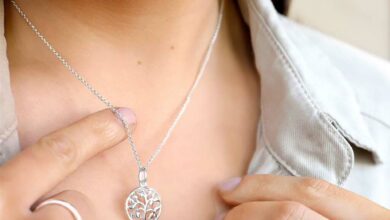 زنجیر و پلاک درخت زندگی