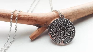 گردن آویز نقره مدل درخت زندگی