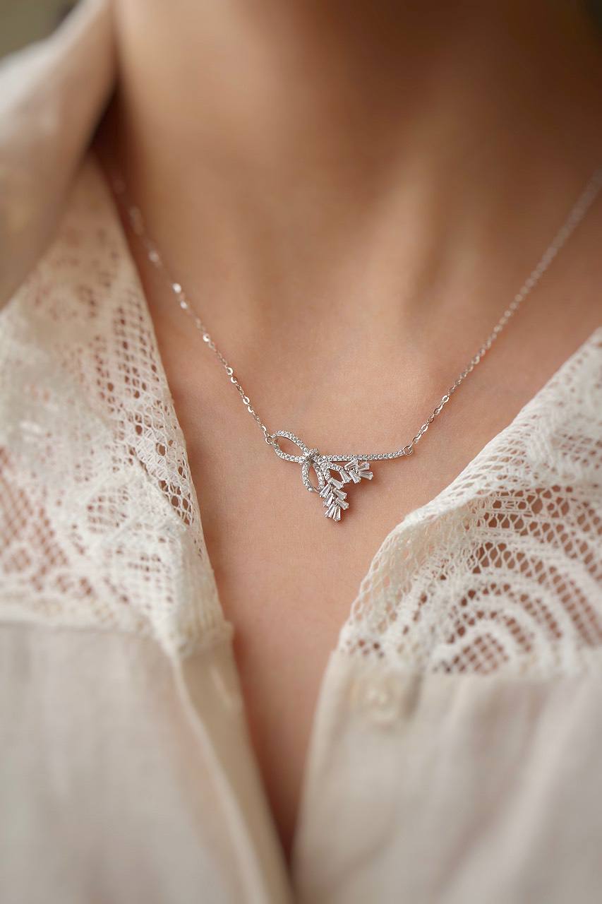 گردنبند نقره زنانه مینیمال