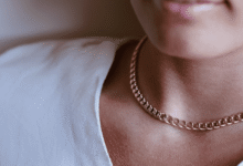 گردنبند نقره زنانه کارتیه به رنگ طلایی