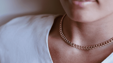 گردنبند نقره زنانه کارتیه به رنگ طلایی