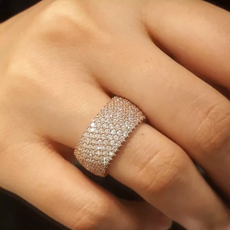 انگشتر نقره زنانه رزگلد