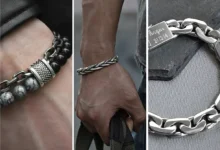 دستبند نقره مردانه