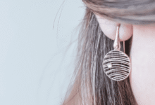 گوشواره نقره زنانه رزگلد