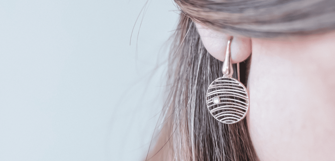 گوشواره نقره زنانه رزگلد